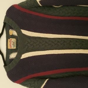 Adirondack by Savile Row Vintage Hand Knit Cotton Sweater